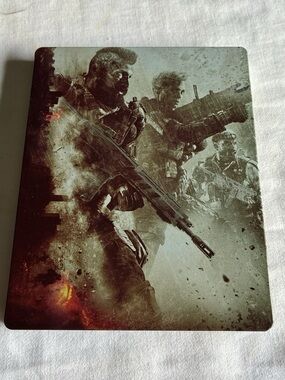 Xbox OneMilitary Soldier Artwork Metal Case - Gray, Black & Burnt Orange Accents